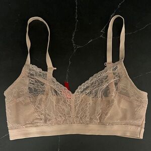 Spanx Delicate Pink Lace Bralette